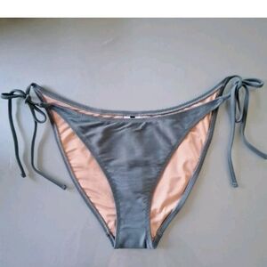 NEW NWT J Crew Side Tie Teal Swim Bikini Bottoms Large